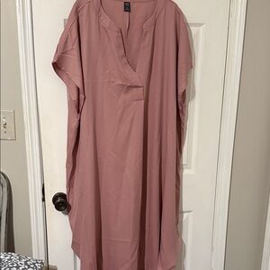 Elegant Pink Midi Dress